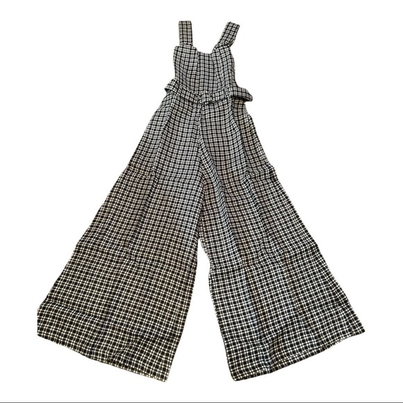 FAITHFULL the Brand Liv Check Linen Jumpsuit Emelinah Check - Picture 7 of 15